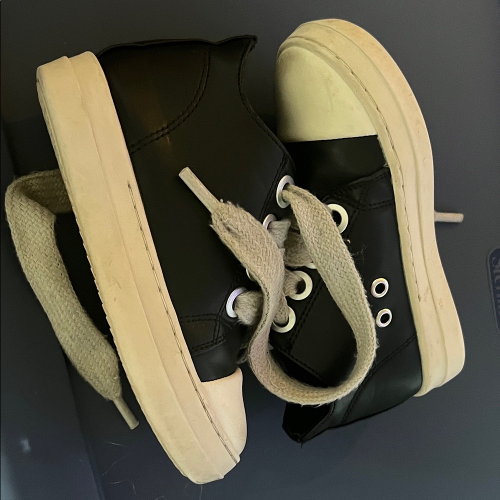 Kids Black and White Sneakers